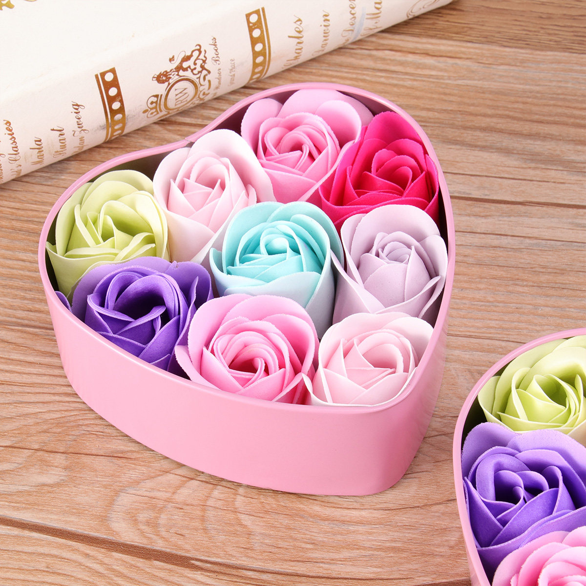 Rose Soap Flower Soap Set in E - Luxury Rose Skincare 评论和价格