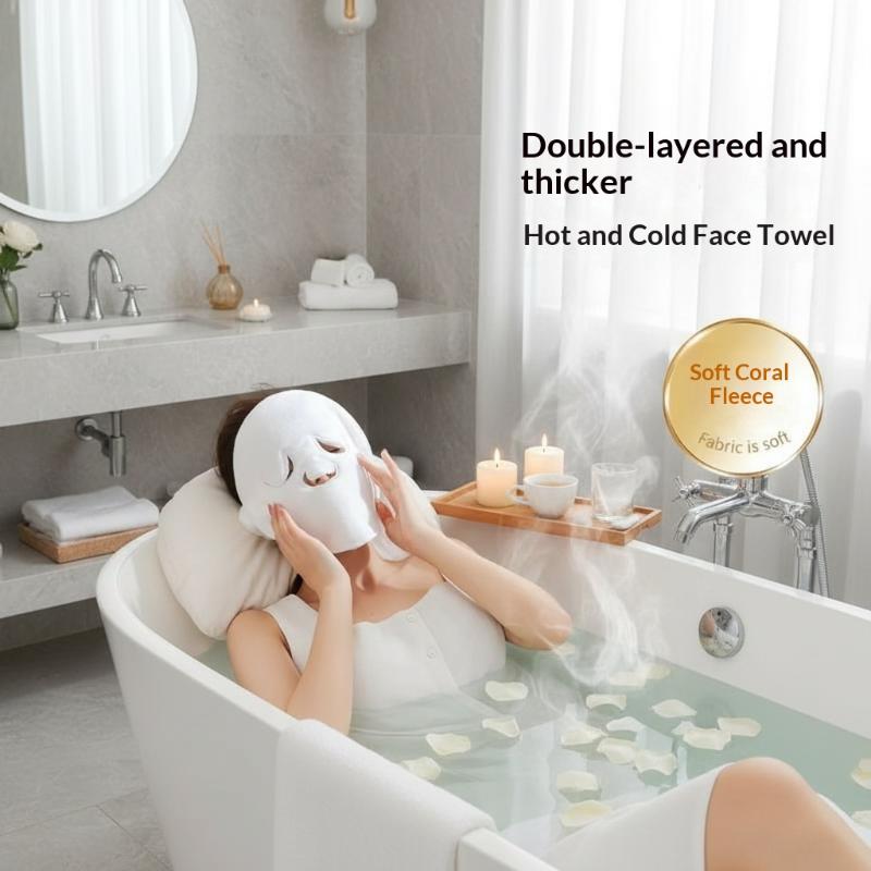 Reusable Hot Cold Compress Fac - Luxury Skincare Mask 评论和价格