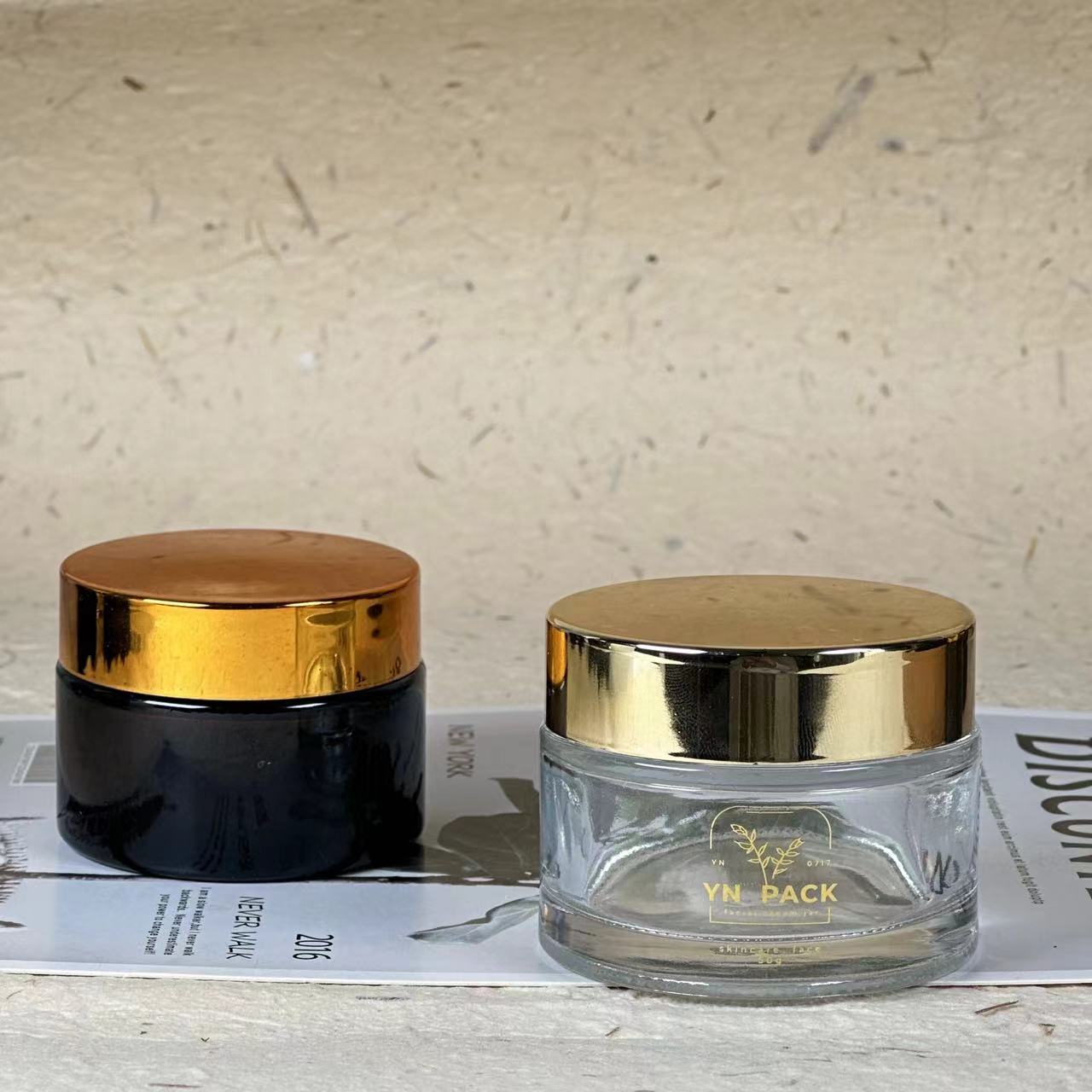 luxury glass jar Wholesa frost - Luxury Skincare Jars 评论和价格