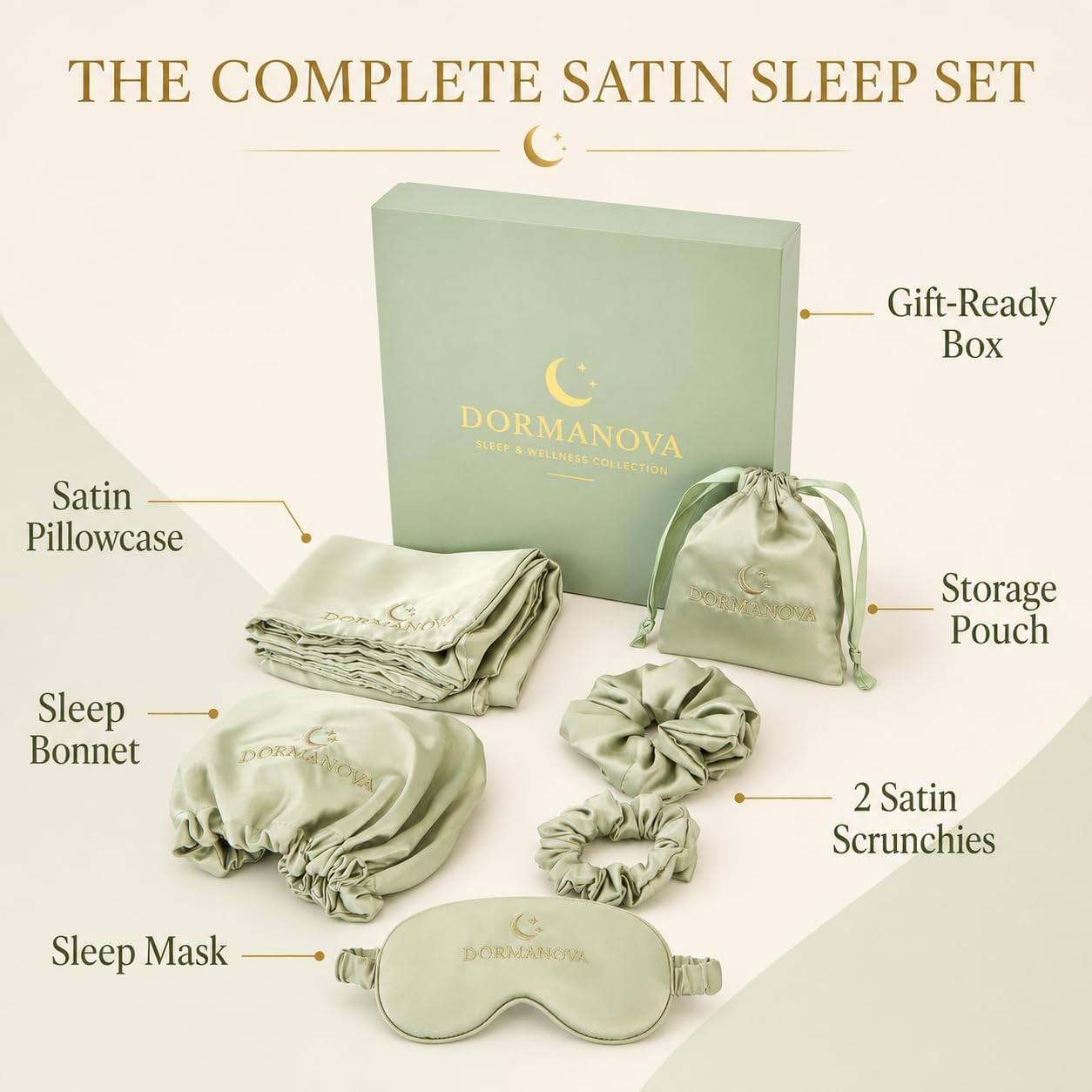 Luxury Satin Sleep Set – Satin - Luxury Skincare Mask 评论和价格