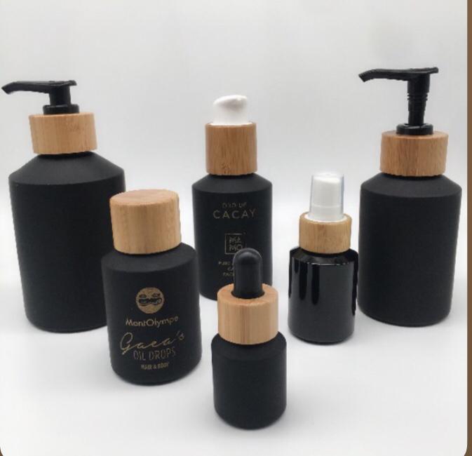 60pcs 120ml black matte glass  - Luxury Skincare Jars 评论和价格
