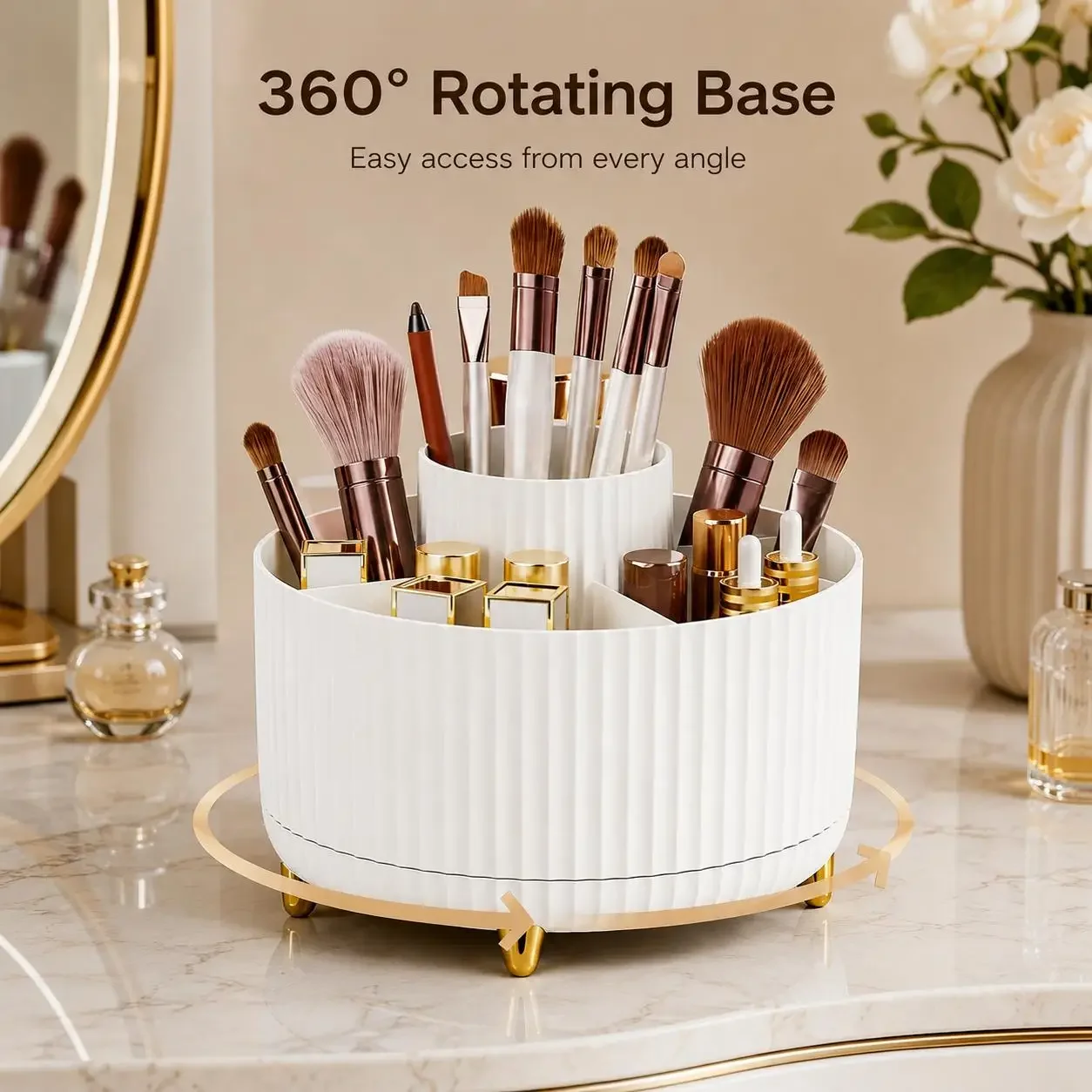 360 Rotating Makeup Organizer  - Luxury Skincare Makeup 评论和价格
