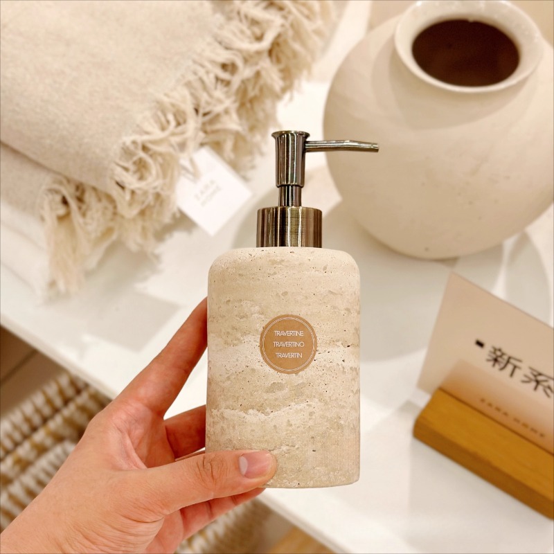 Natural Stone Lotion Dispenser - Luxury Skincare Jars 评论和价格