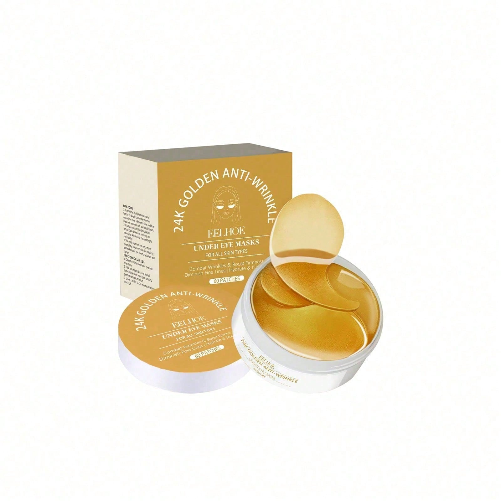 24K Gold Eye Mask, 60 Count Lu - Luxury Skincare Moisturizer 评论和价格