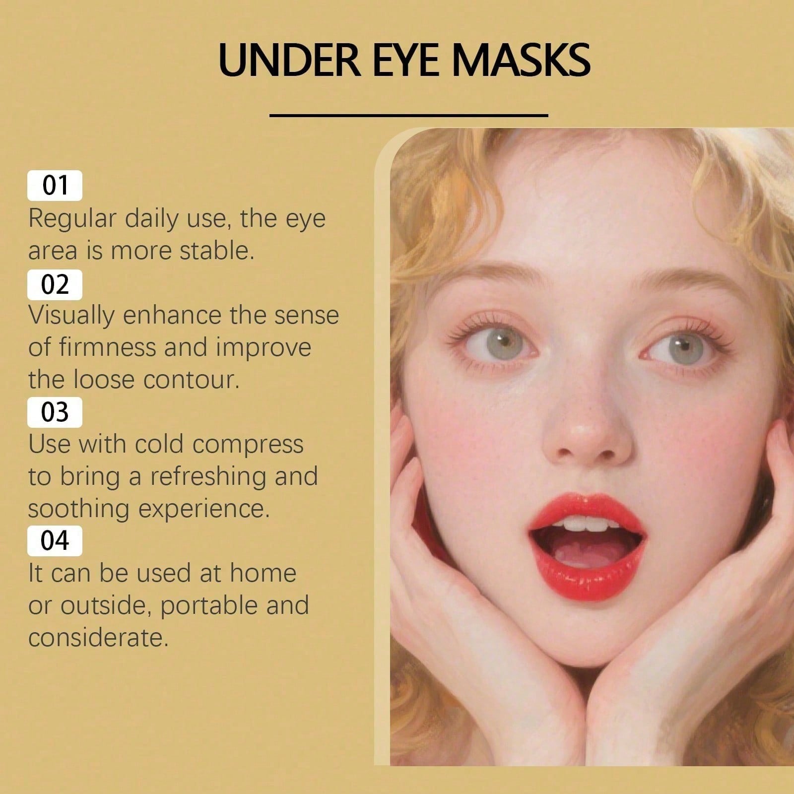 24K Gold Eye Mask, 60 Count Lu - Luxury Skincare Moisturizer 评论和价格